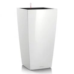 Lechuza Cubico 40 (15.6" D) Planter - White