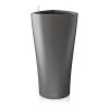 Lechuza Delta 40 (15.4" D) Planter - Charcoal Metallic