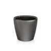 Desk Planters Lechuza Classico LS 21 (9" D) Planter - Charcoal Metallic