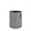 Lechuza Trendcover 23 Planter - Dark Gray Desk Planters